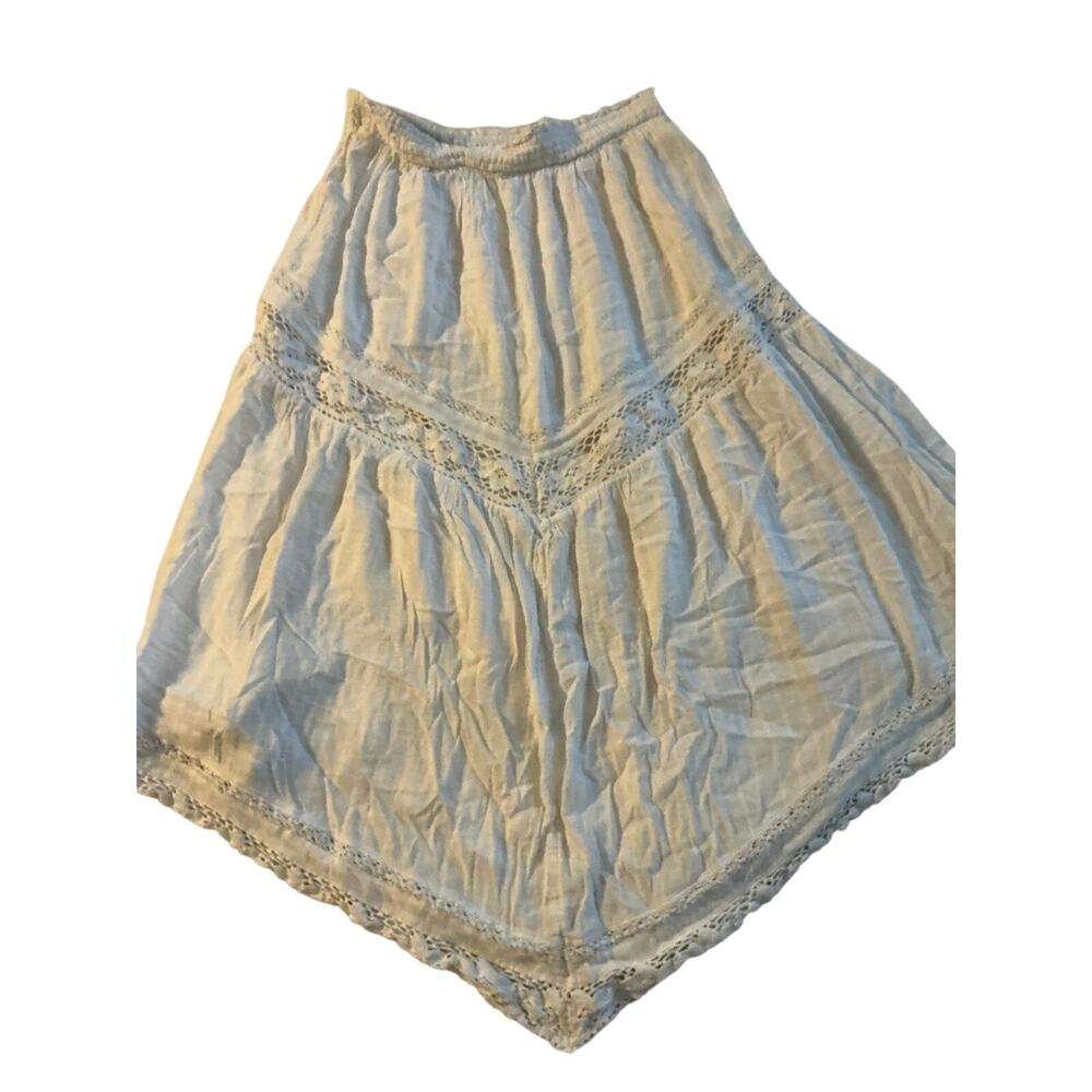 American Eagle Maxi Skirt Womens Lg Cottage Core Boho Coastal Cowgirl Festival